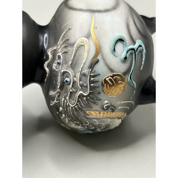 Vintage Japan Moriage Dragonware Porcelain Salt & Pepper Shakers New - Picture 1 of 9